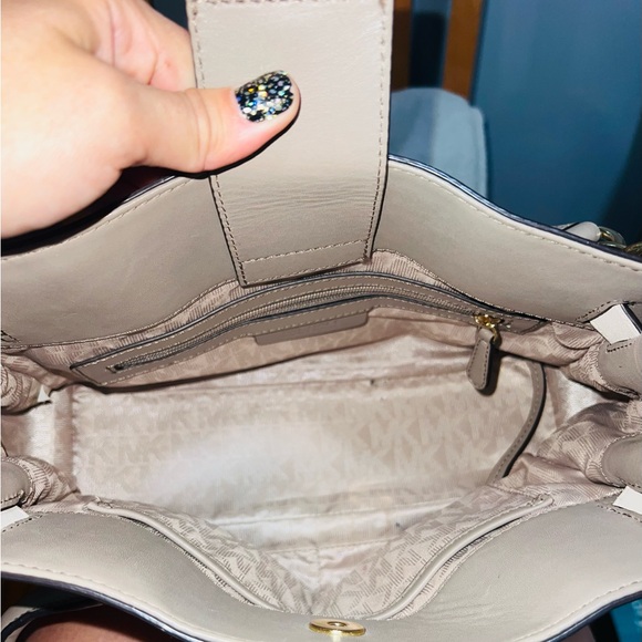 Michael kors Hamilton satchel taupe/cream - Picture 6 of 11